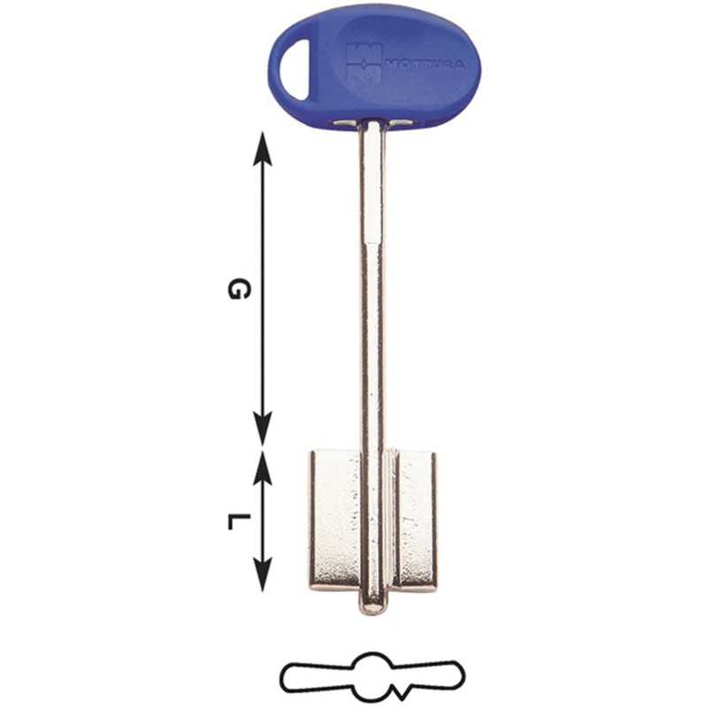 CHIAVI MOTTURA DM 60MM BLU 92106/4