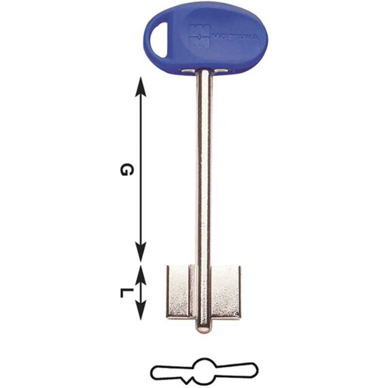 CHIAVI MOTTURA DM 60MM BLU 92295/5