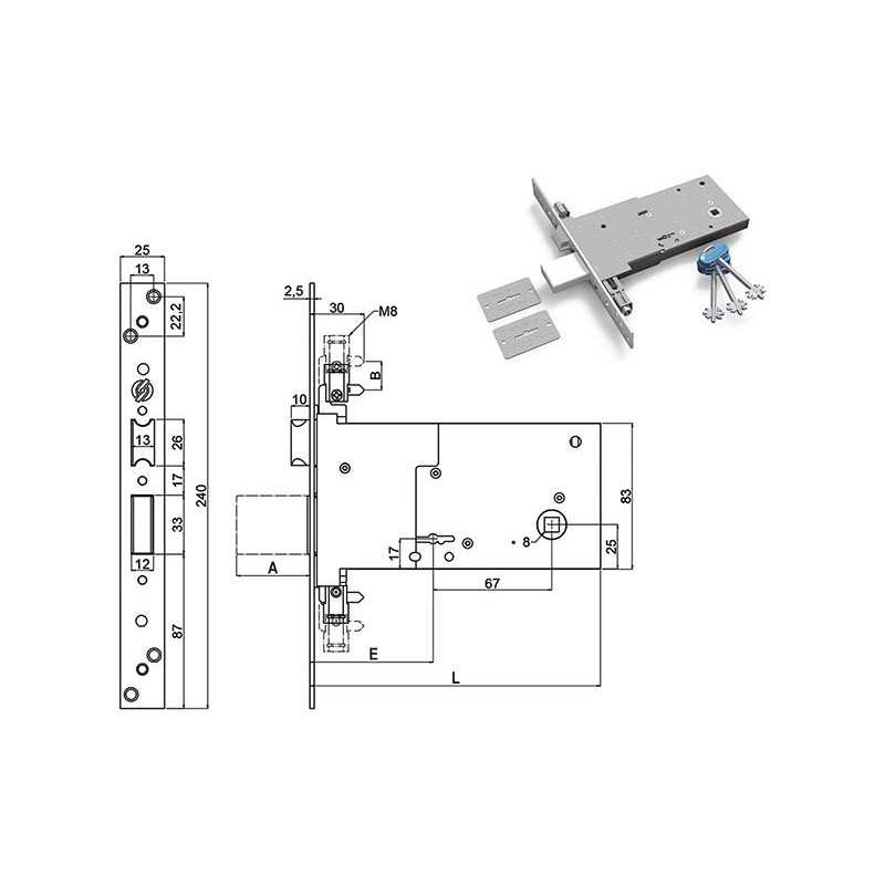 SERRATURE SECUREMME INFILARE TRIPLICI 2008