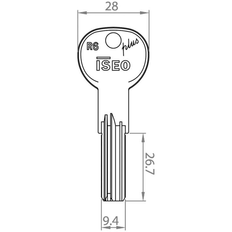 CHIAVI ISEO R6PLUS 20819