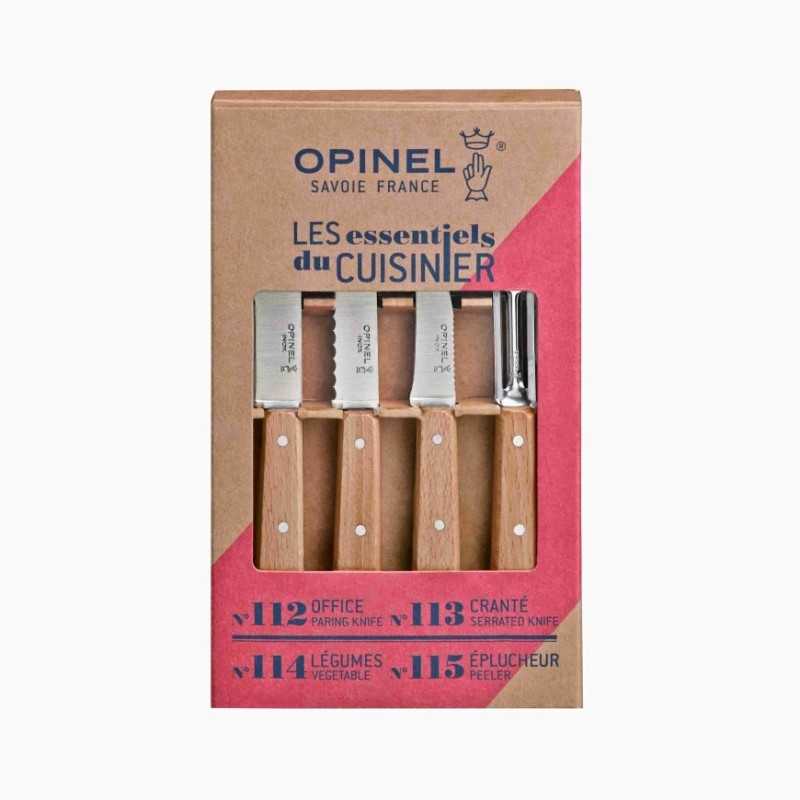 ASSORTIMENTO COLTELLI OPINEL CUCINA 4 PZ