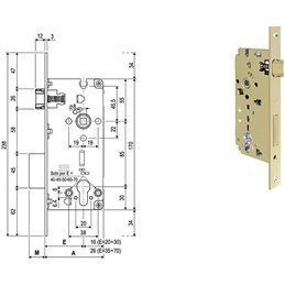 SERR.AGB C.SAG BQUADRO BR 80852 BRONZO