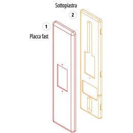 PLACCHE PER AVVOLGIBILI FAST ABS CON PIASTRA PER INTERRUTTORE