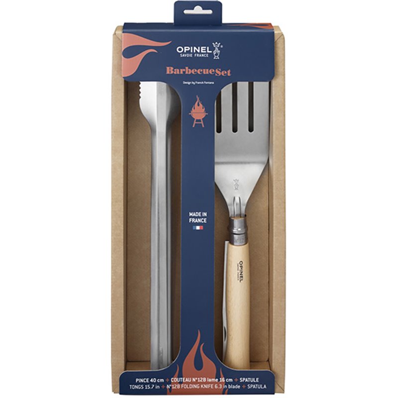 COLTELLI OPINEL SET BARBECUE PZ.3