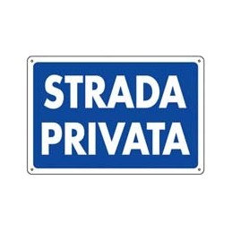 CARTELLI STRADA PRIVATA 30X20