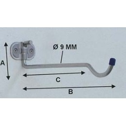GANCIO PORTA BICICLETTE DA PARETE ALDEGHI ART.4110 CM32