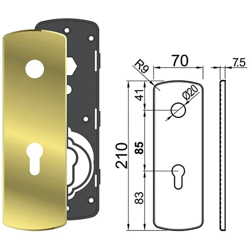 PLACCHE DISEC KI2820P X TESIO MANIGL. + CIL.SAG. PLACCHE DISEC KI2820P X TESIO MANIGL. + CIL.SAG.