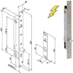 ELETTROPISTONI OPERA 25808 CON QUADRO MANIGLIA