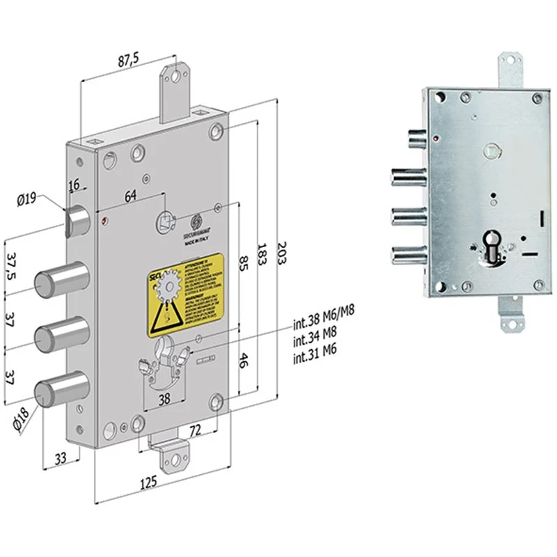 SERRATURE SECUREMME PORTE BLINDATE 1651SCR0337CT2 SERRATURE SECUREMME PORTE BLINDATE 1651SCR0337CT2