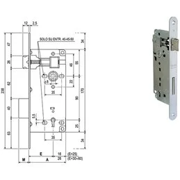 SERRATURE AGB PATENT PICCOLA B.TONDO ART.571