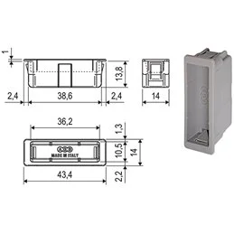 VASCHETTE AGB EASY-FIX POLARIS 2XT ART.2402