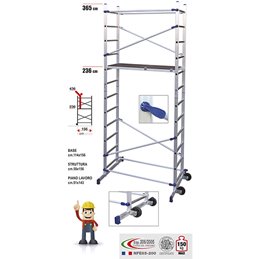TRABATTELLO ALLUMINIO FACAL PINNA CLIC MT3,65