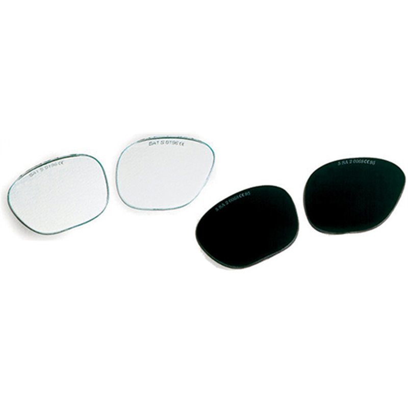 LENTI PER OCCHIALI 317/N SAGOMATE COPPIA VERDE DIN5 LENTI PER OCCHIALI 317/N SAGOMATE COPPIA VERDE DIN5