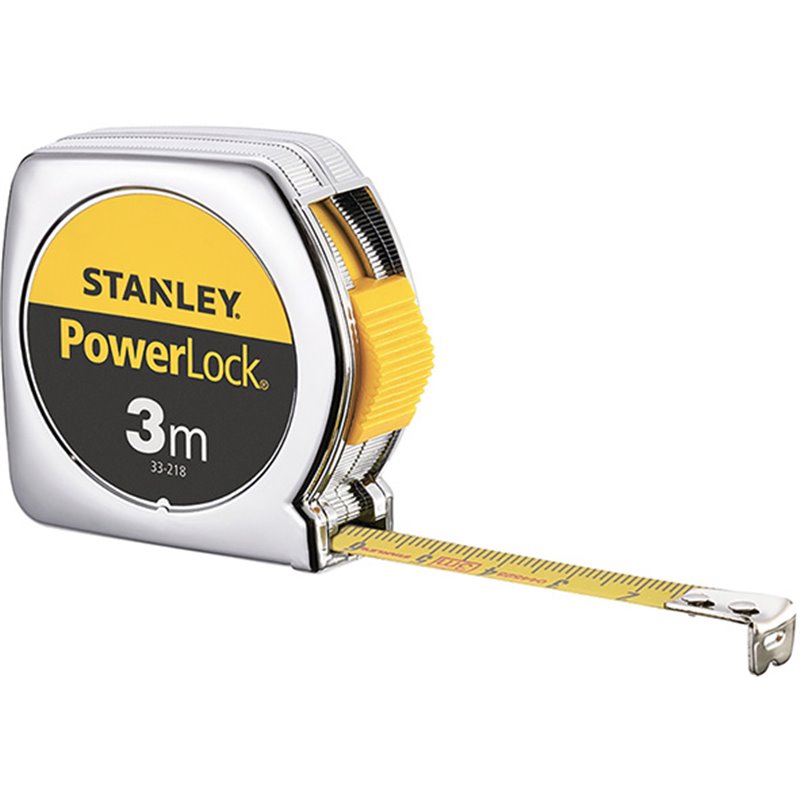 FLESSOMETRI STANLEY POWERLOCK CASSA METALLICA 3 MT FLESSOMETRI STANLEY POWERLOCK CASSA METALLICA 3 MT