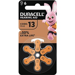 PILE DURACELL AP.ACUSTICI DA13 PZ6