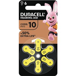 PILE DURACELL AP.ACUSTICI DA10 PZ6
