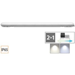 PLAFONIERE NOVA LED STAGNE 2 CCT IP65 CM.150 56W