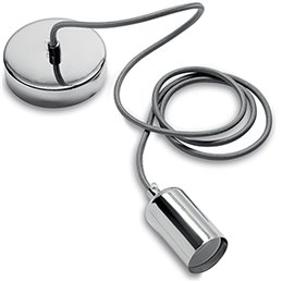 PENDEL WIVA E27 METALLO ARGENTO