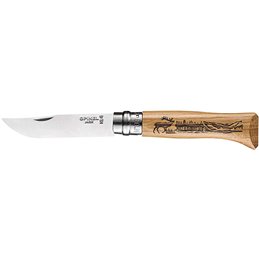 COLTELLI OPINEL VIROBLOC PIROGRAFATI CERVO 8VRI