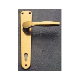 MANIGLIE ALLUMINIO ANODIZZATO BRONZO Q.8 PLACCA YALE