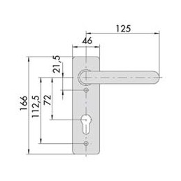 MANIGLIA ESTERNA CISA ART.7076.16