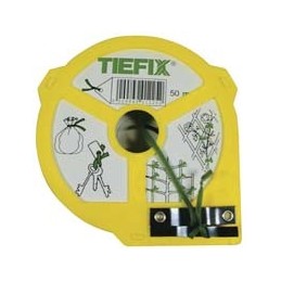 TIEFIX PIATTINA LEGATURA PVC VERDE MT. 50